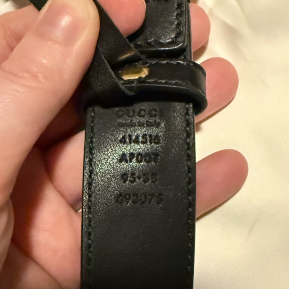 Gucci Marmont Black Leather Belt